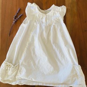 Girls white lace dress